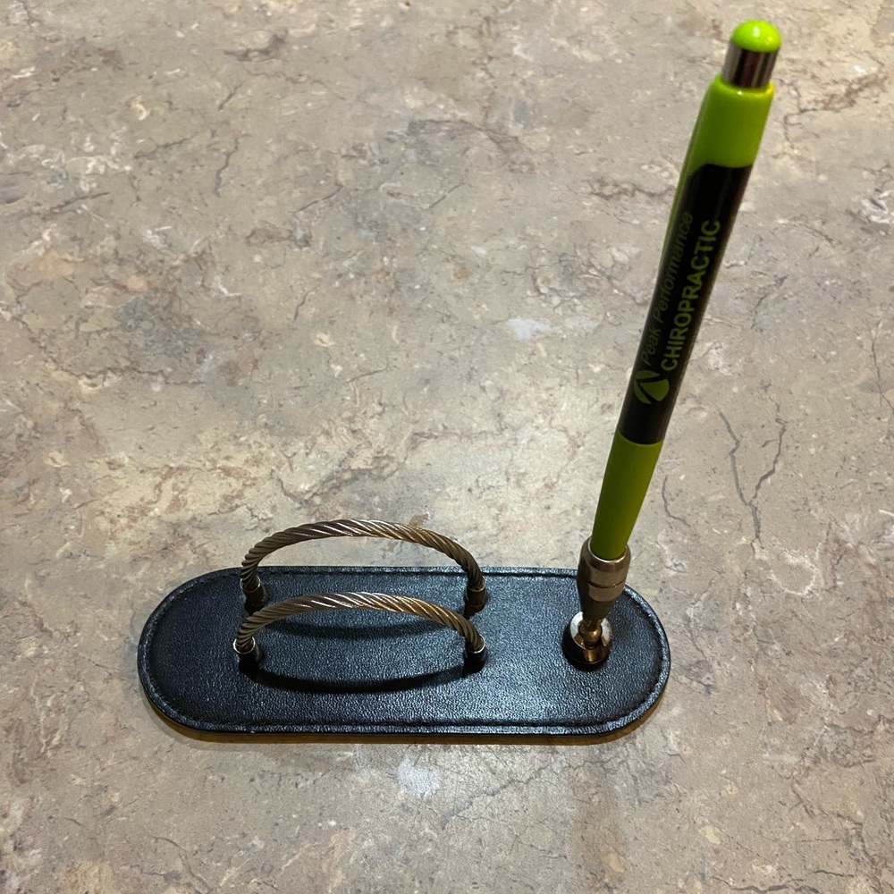 Black Desk Business card  holder with